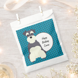 Sacolinha Schnauzer e Bolinhas personalizáveis
