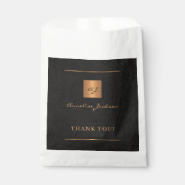 Sacolinha Script de nome de monograma personalizado em ouro 