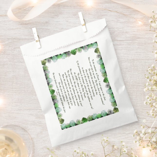 Sacolinha Scripture, Psalm 11, Bible Verse, (Cortado)