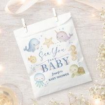 Sea You Soon Ocean Baby Shower Papel 