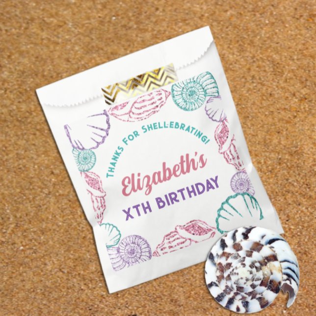 Sacolinha Seashell Girls Birthday (Criador carregado)