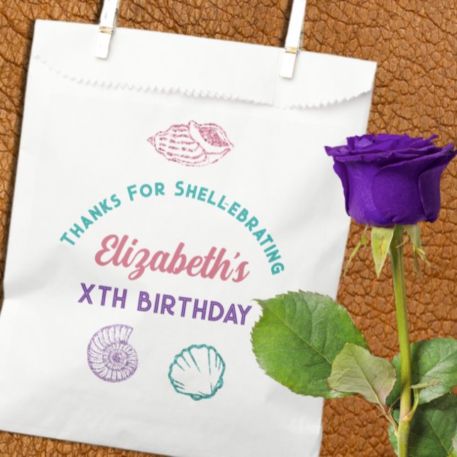 Sacolinha Seashell Girls Birthday (Criador carregado)