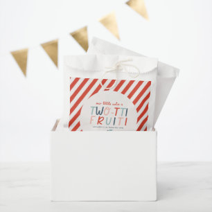 Sacolinha segundo aniversário fruta vermelha festa infantil 