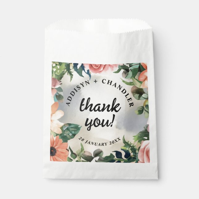 Sacolinha Serene Garden Wreath: Pastel Floral Elegance (Frente)