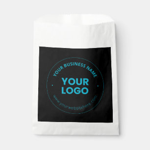 Sacolinha Seu logotipo Nome comercial e site editáveis
