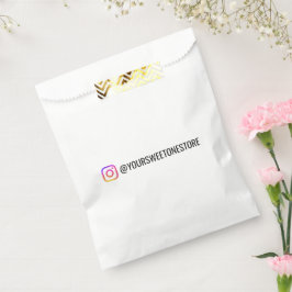 Sacolinha Seu Nome no Instagram Ícone de Mídia Social Marca 
