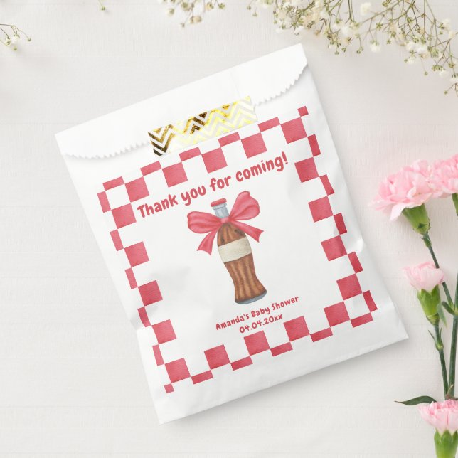 Sacolinha She is Ready to Pop Soda Bottle Baby Shower (Selado)