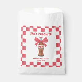 Sacolinha She is Ready to Pop Soda Bottle Baby Shower