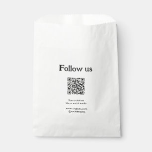 Sacolinha Siga-nos nas redes sociais, digitalize o código QR