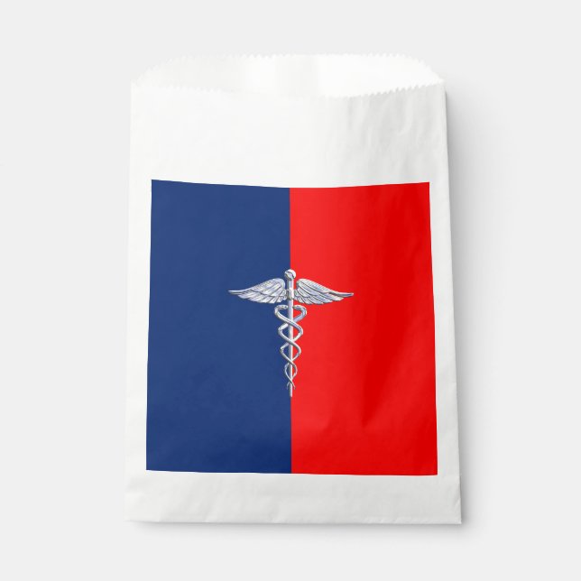 Sacolinha Silver Style Caduceus - Liga dos Símbolos Médicos (Frente)
