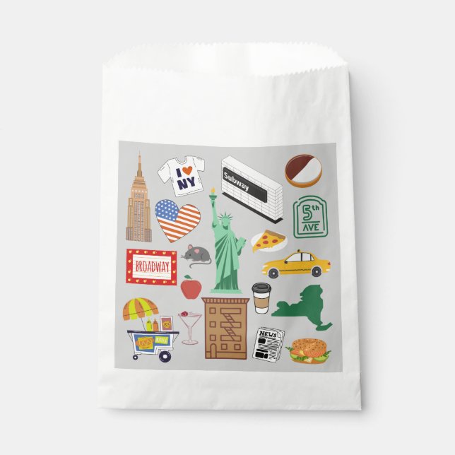 Sacolinha Símbolos da Cidade de Nova York (Frente)