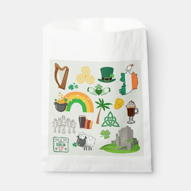 Sacolinha Símbolos da Irlanda (Frente)