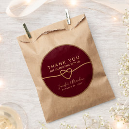 Sacolinha Simple Burgundy Favor Bag