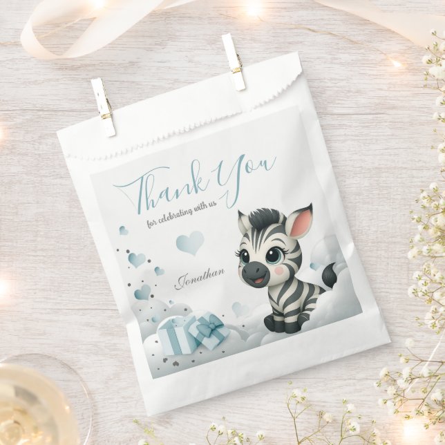 Sacolinha Simple cute little zebra  (Cortado)