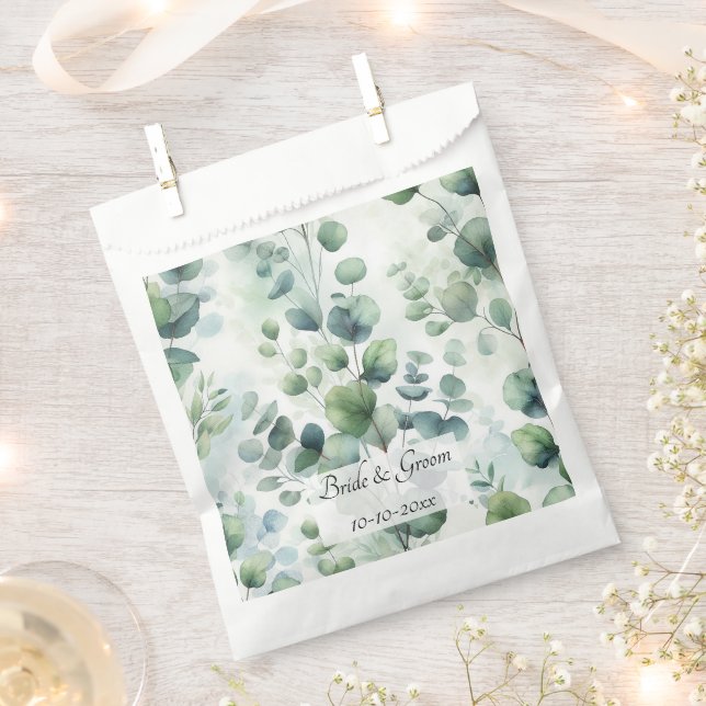 Sacolinha Simple Eucalyptus Lace Wedding (Cortado)