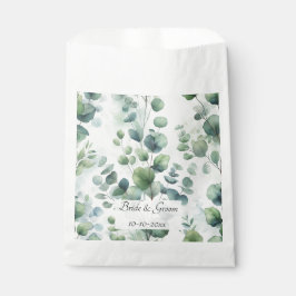 Sacolinha Simple Eucalyptus Lace Wedding