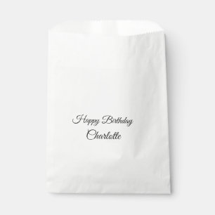 Sacolinha SIMPLE MINIMAL.CUTE ADICIONE NOME BEBÊ feliz anive