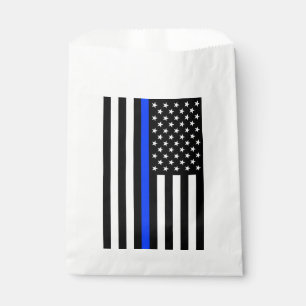 Sacolinha Sinalizador de Polícia de Linha Azul Fino
