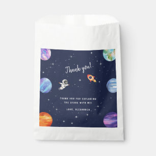 Sacolinha Sistema Solar Stars Space Aniversário Obrigado