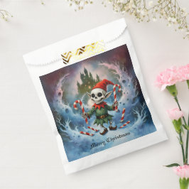 Sacolinha Skeleton Christmas Elf – Creepy Cute Dark Holiday 
