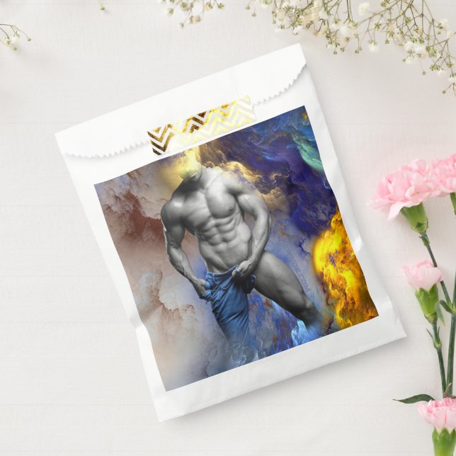 Sacolinha SlipperyJoe's Man Steamy shirtless abs sexpack (Selado)