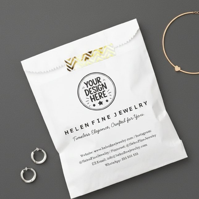 Sacolinha small business packaging, Jewelry Packaging (Criador carregado)