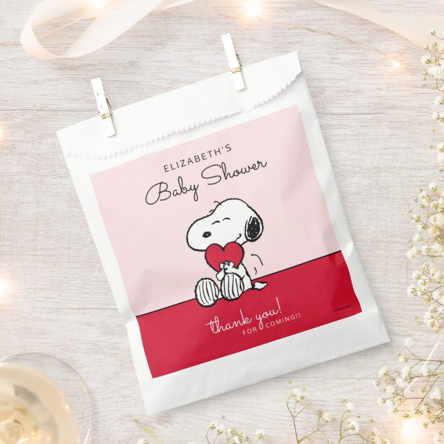Sacolinha Snoopy | Little Sweetheart Baby Shower Favor Bag (Cortado)