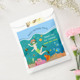 Sacolinha Snorkeling com festa de aniversário de aquário tro