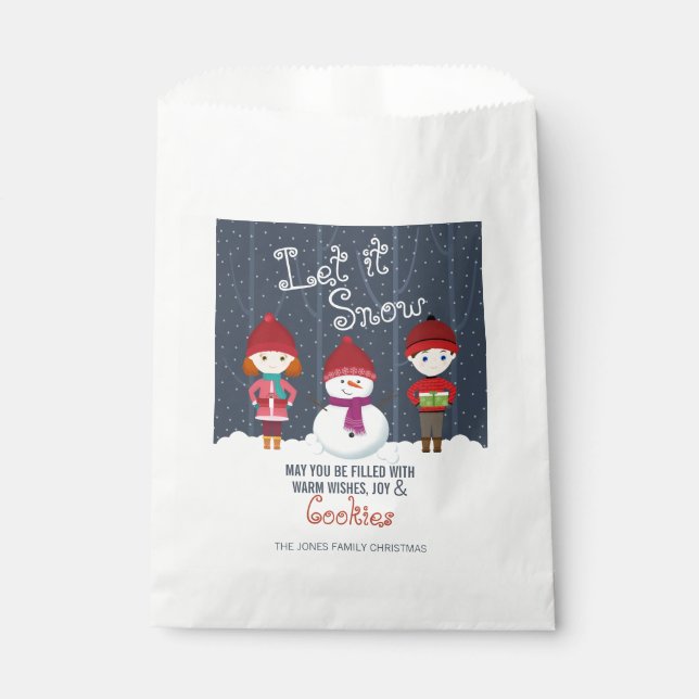 Sacolinha Snowman Winter Wonderland (Frente)