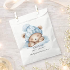 Sacolinha Snuggle Bear Chá de fraldas Favor Bag