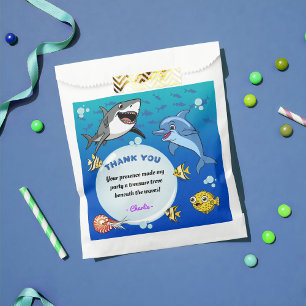 Sacolinha Sob o partido Sea Cute Cartoon Ocean Animal Party