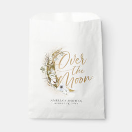 Sacolinha Sobre a Lua Boho Dourada Poeira e Nuvens