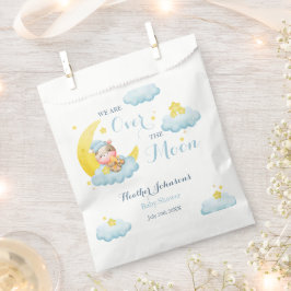 Sacolinha Sobre O Chá de fraldas Da Vaca Moon Boy