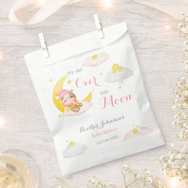 Sacolinha Sobre O Chá de fraldas Da Vaca Moon Girl