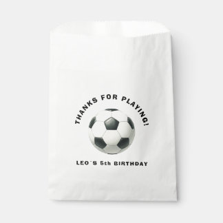 Sacolinha Soccer Birthday Favor Bag Boy | Editable 
