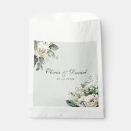Sacolinha Soft Sage Green Floral Wedding Favor Bag