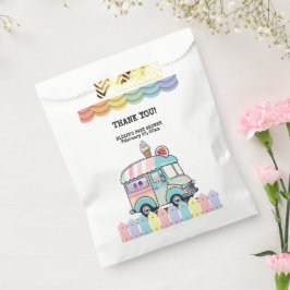 Sacolinha Sorvete moderno Chá de fraldas Sprinkles