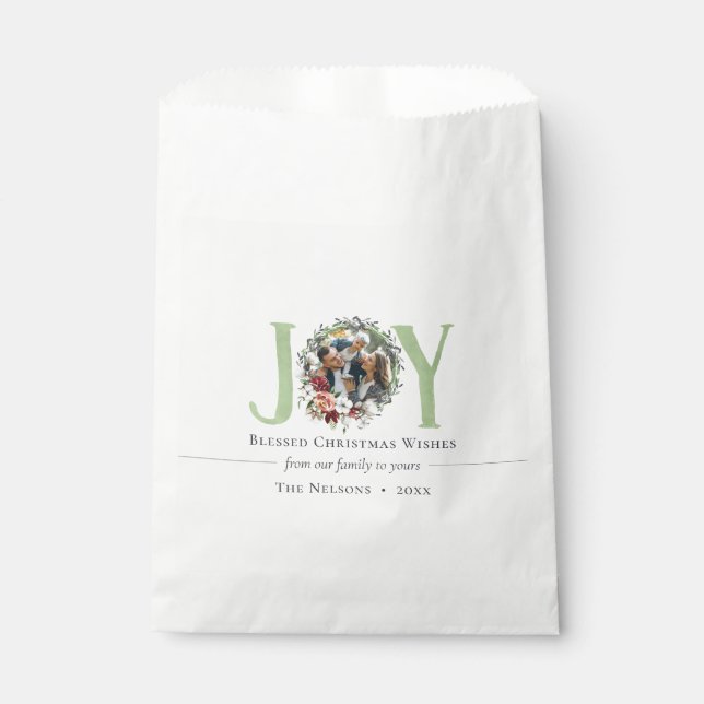 Sacolinha Southern Floral & Cotton Christmas Joy Gift (Frente)