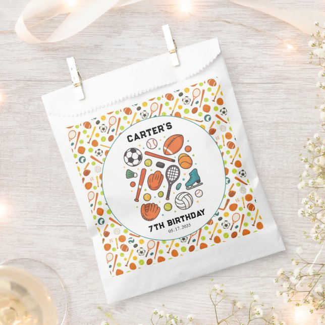 Sacolinha Sports Game Time All-Star Birthday | Kids Sport (Cortado)