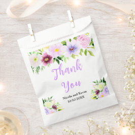 Sacolinha Spring Purple Flowers with Foliage