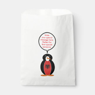 Sacolinha Sra. Penguin Personalizada Albânia Papel