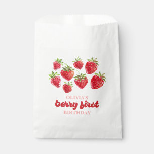 Sacolinha Strawberry Berry Primeiro Aniversário