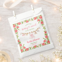 Strawberry Berry Sweet Clothesline Chá de fraldas