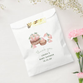 Sacolinha Strawberry Chocolate Cake Berry Sweet Baby Shower