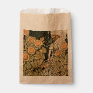 Sacolinha Sunflower Art Nouveau Garden Grasset Woman