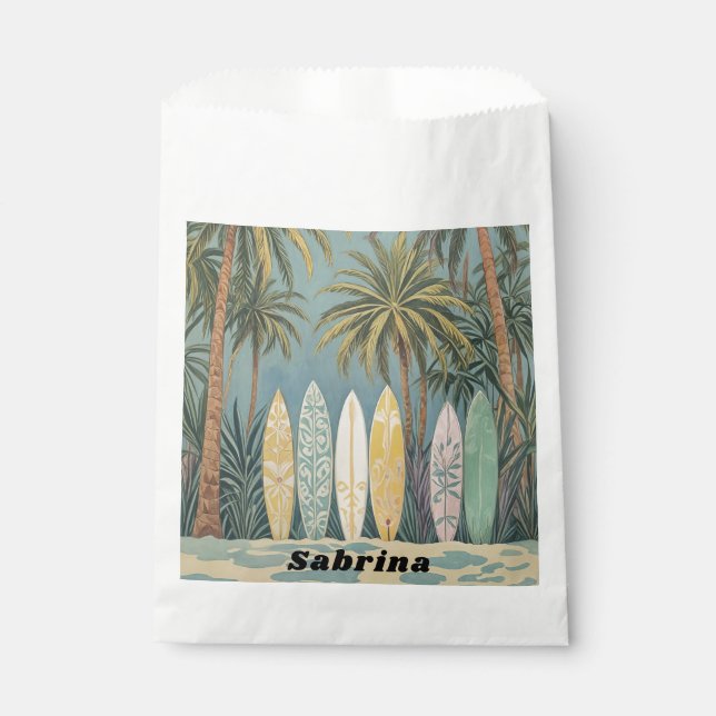 Sacolinha Surf, Estilo de Pastel Personalizado (Frente)