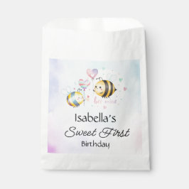 Sacolinha Sweet Bee First Birthday Personalized 