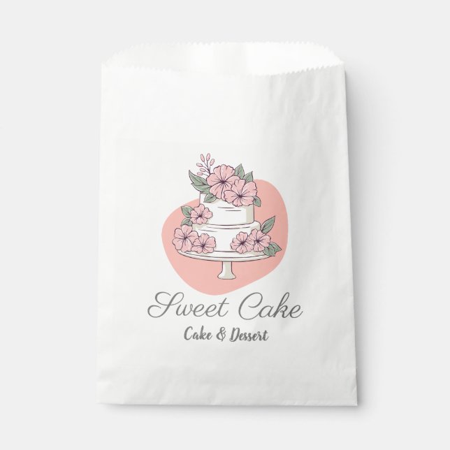 Sacolinha Sweet Cake Bakery Cake & Dessert Logo (Frente)