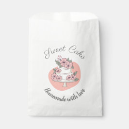 Sacolinha Sweet Cake Bakery Logo Paper Bags
