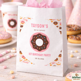 Sacolinha Sweet One Donut 1st Birthday Party | Cute Donut